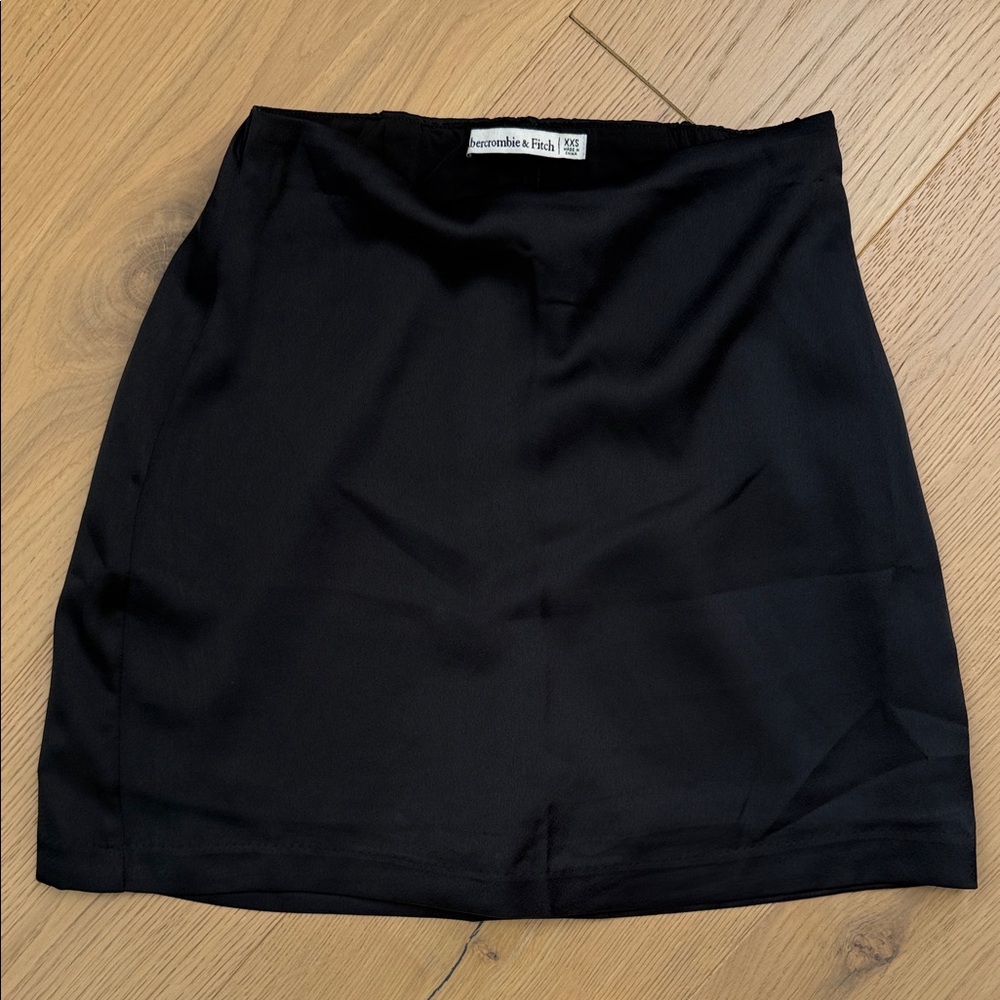 Abercrombie Black Silk Mini Skirt with Built in Shorts